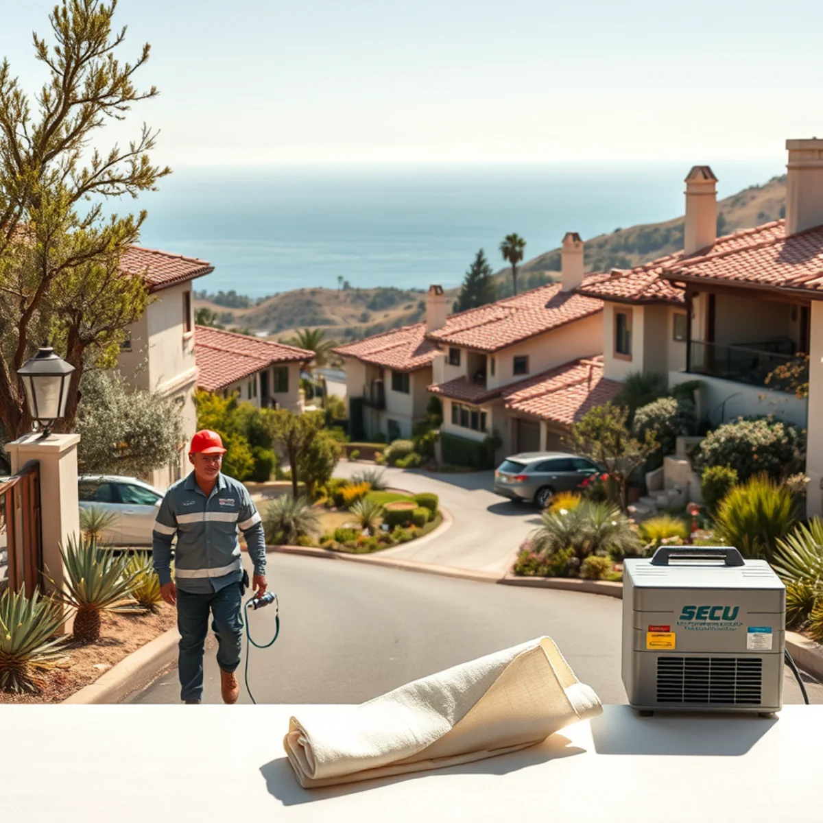 Water damage restoration in a Hidden Valley home, Hidden Valley, Santa Barbara