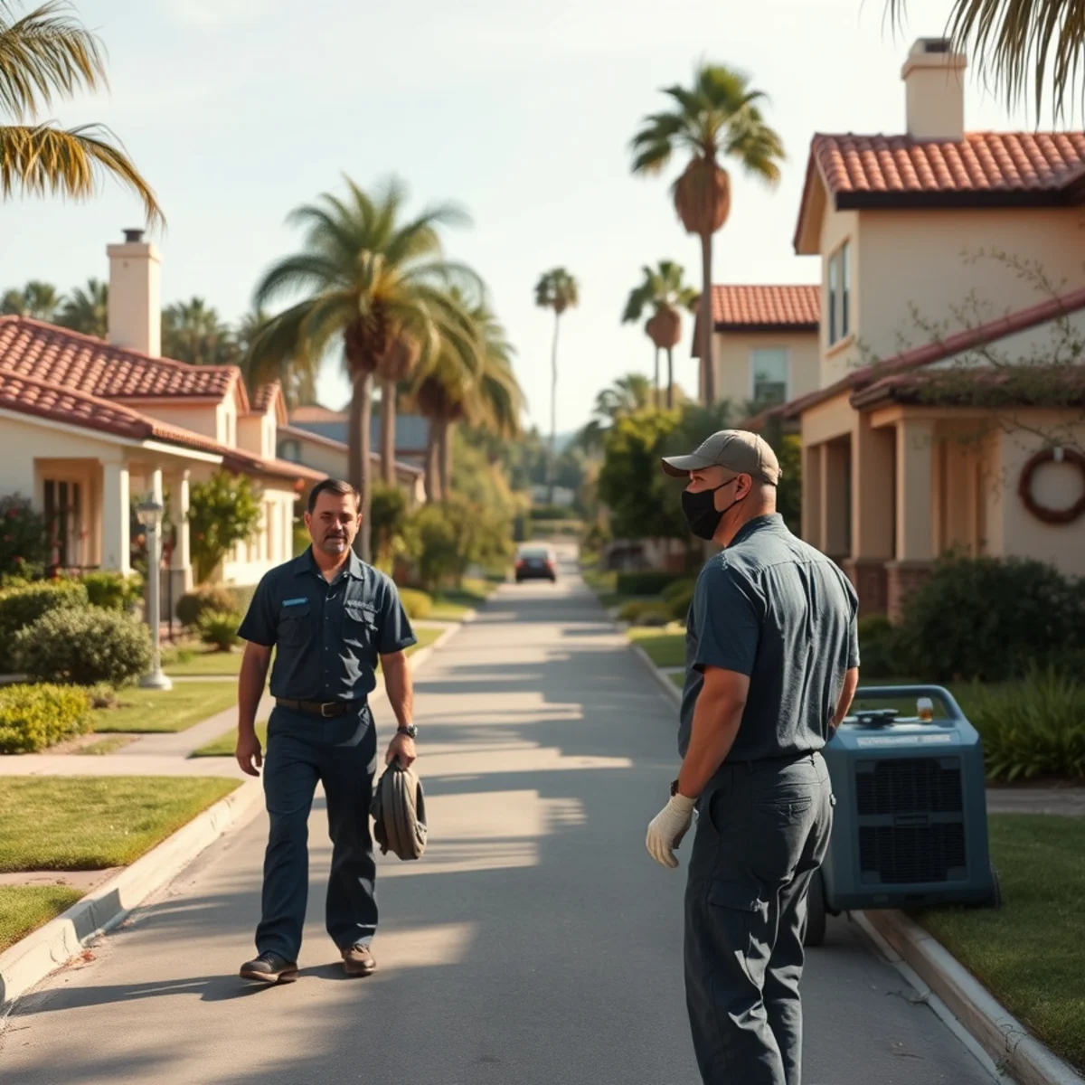 Water damage restoration in a Oak Park home, Oak Park, Santa Barbara