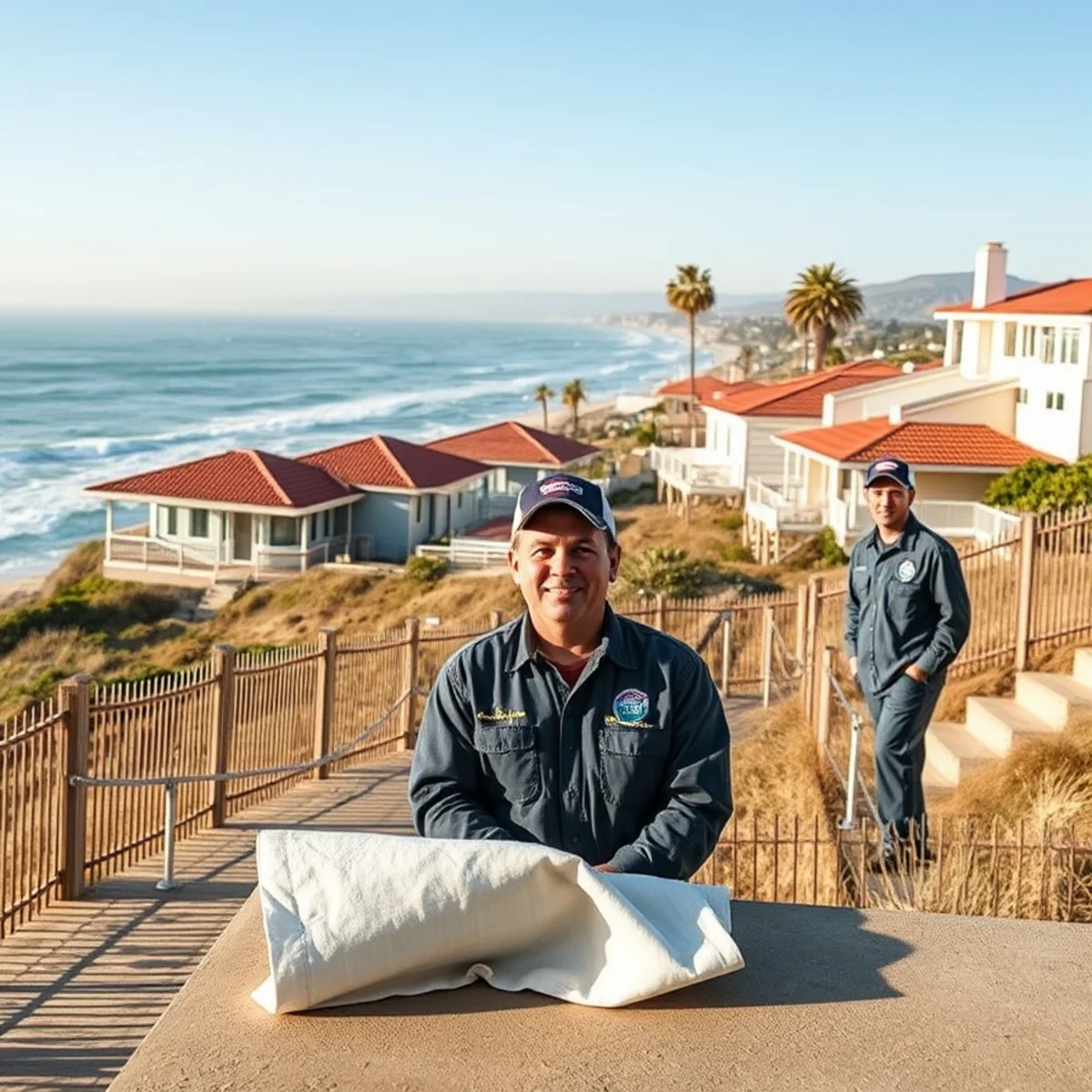 Water damage restoration in a West Beach home, West Beach, Santa Barbara