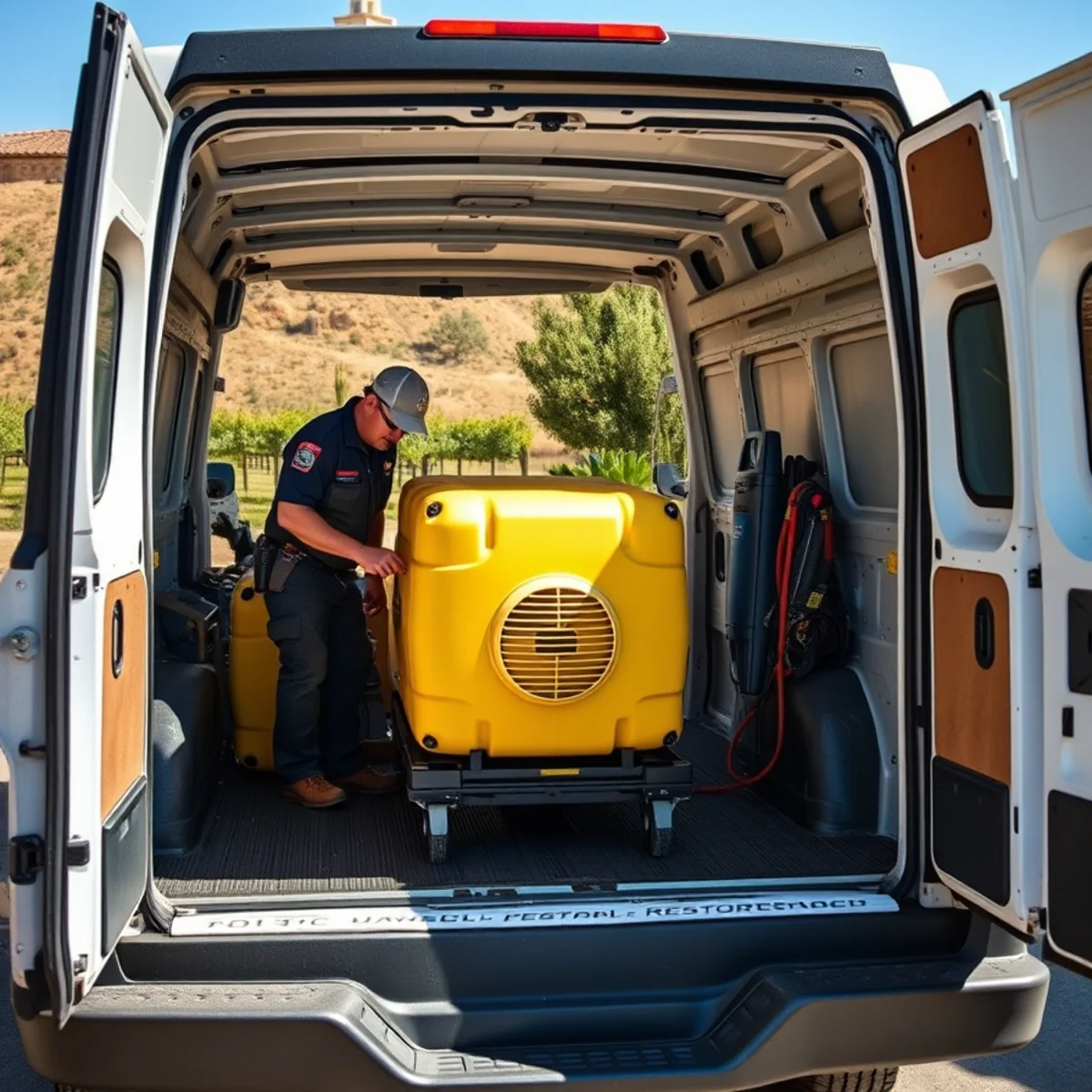 Water damage restoration crew responding in Buellton, CA