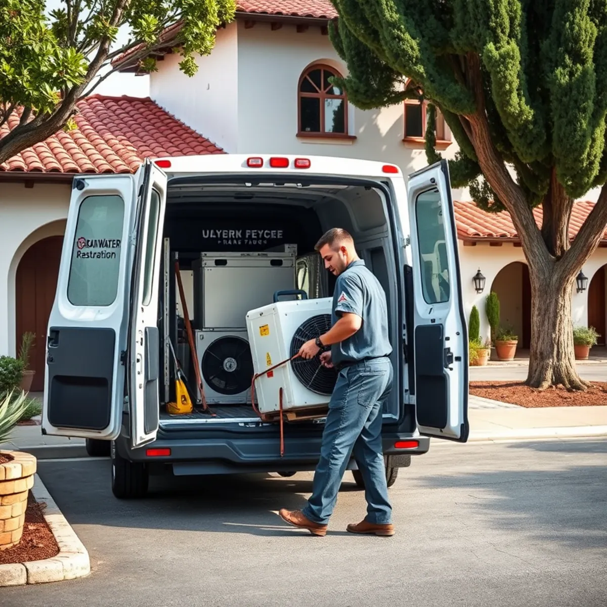 Water damage restoration crew responding in Old Town Goleta