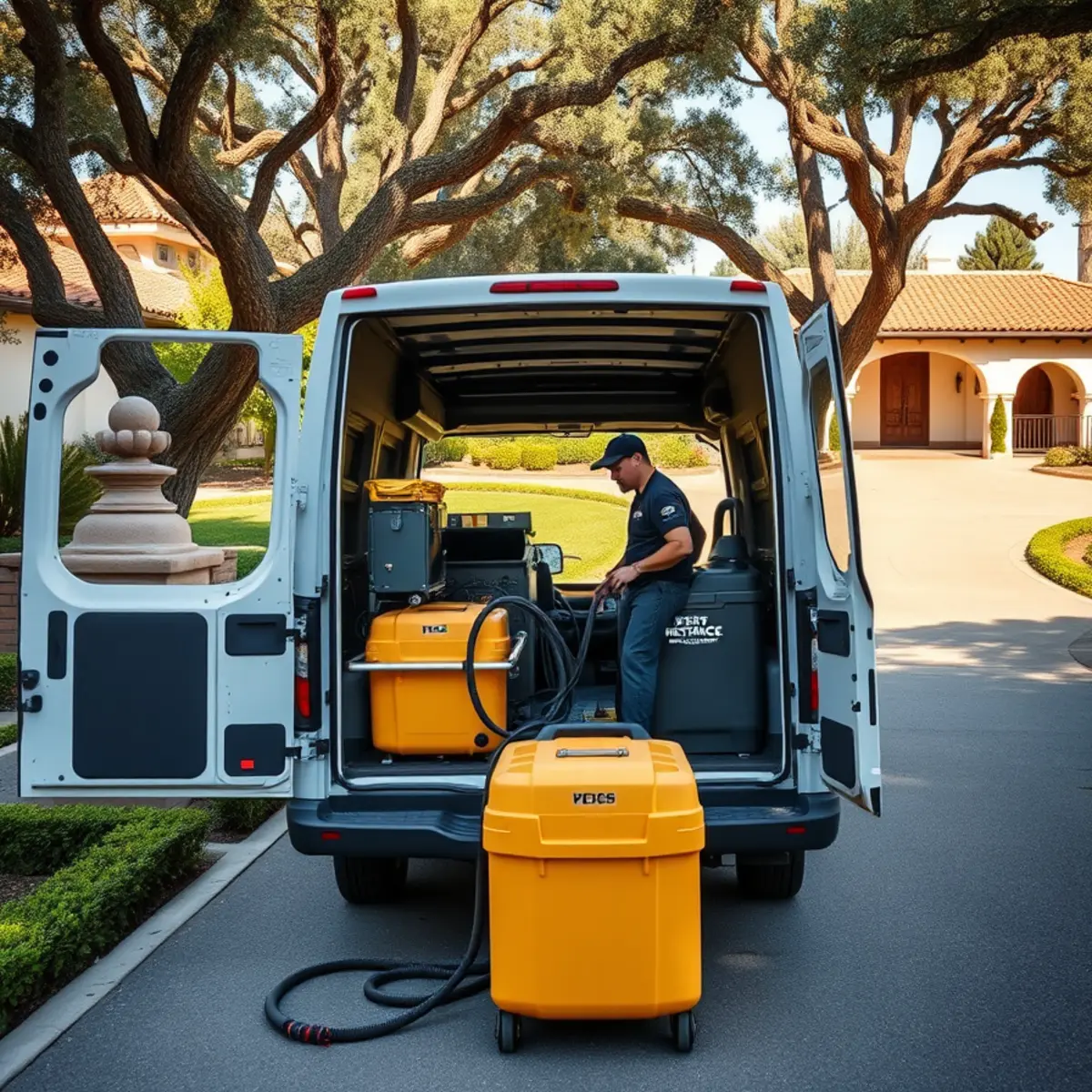 Water damage restoration crew responding in San Luis Obispo, CA