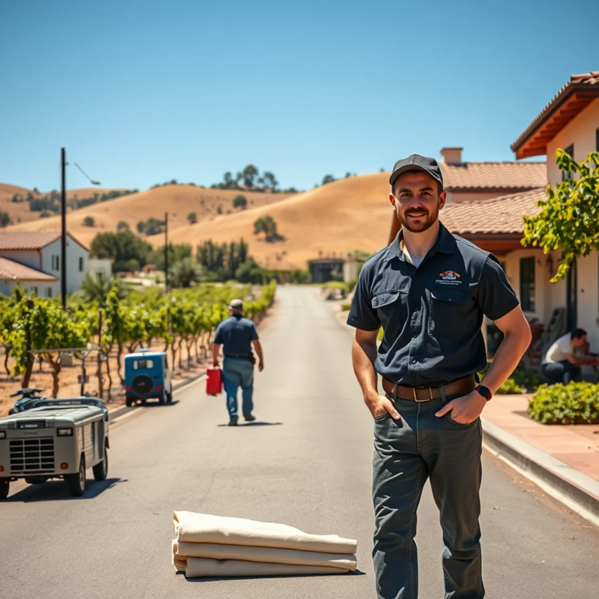 Water damage restoration in a Solvang home, Solvang, CA